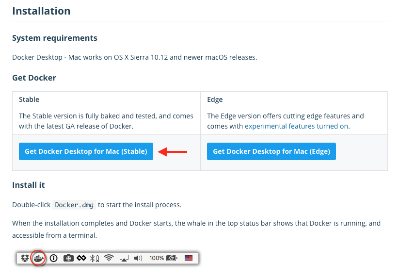 how to run docker on mac